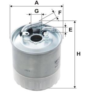 Фільтр паливний MB Sprinter II CDI (06-09), Vito II CDI (03-10) OM 646 під датчик (WIX) WIX FILTERS WF8353