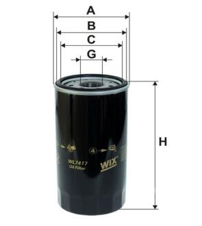 Фільтр масляний WIX FILTERS WL7417