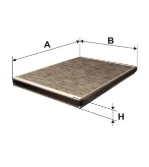 Фільтр салону із елементами активованого вугілля MERCEDES A (W168), VANEO (414) 1.4-2.1 07.97-07.05 WIX FILTERS WP6915