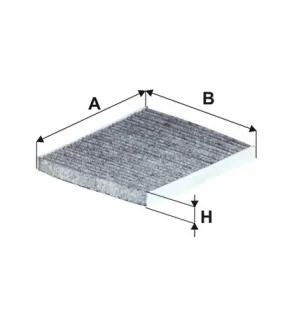 Фільтр салону FIAT 500 08-, FORD KA 08- вугільний (WIX-FILTERS) WIX FILTERS WP9211