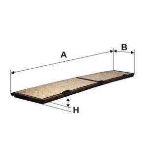 Фільтр салону вугільний WIX FILTERS WP9233