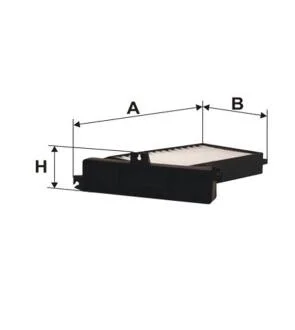 Фільтр салону MITSUBISHI GALANT IX, GALANT VIII 2.0-2.5 09.96- WIX FILTERS WP9240