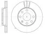 Гальмівний диск перед. Astra F/Corsa B/Combo 94- (236x20) (вент.) WOKING D606110 (фото 1)