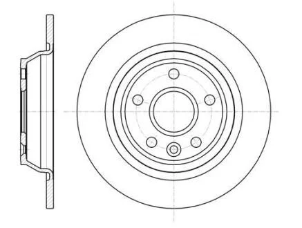 Гальмівний диск задн. Focus/Galaxy/Kuga/Mondeo/S-Max (07-21) WOKING D6116700