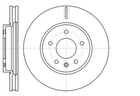 Диск гальмівний передній (кратно 2) (Remsa) Chevrolet Captiva, Opel Antara WOKING D61183.10