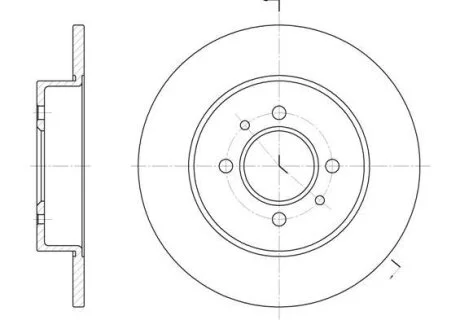 Гальмівний диск WOKING D623900