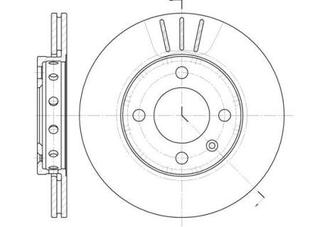 Гальмівний диск перед. VW Polo/Lupo 94-05 (239x18) WOKING D642610