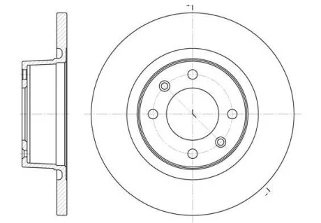 Гальмівний диск WOKING D6605.00