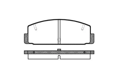 Гальмівна колодка дискова WOKING P0793.10