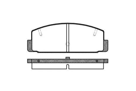 Гальмівні колодки зад. Mazda 6/626 1.8-2.5 99-13 WOKING P079320
