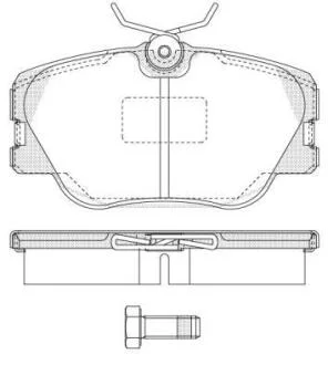 Гальмівні колодки пер. W201/124 (Lucas) WOKING P0893.00