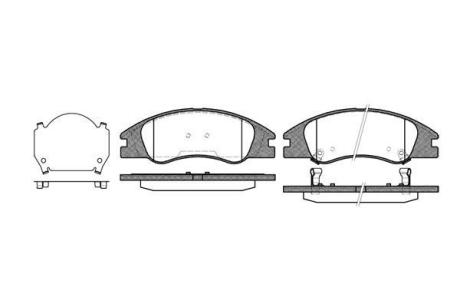 Колодки гальмівні диск. перед. (Remsa) Kia Cerato 04>08 WOKING P10343.02