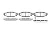 Гальмівні колодки зад. Forester/Impreza/Legacy/Outback09- (akebono) WOKING P10363.01 (фото 1)