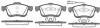 Колодки гальмівні диск. перед. (Remsa) Fiat Doblo 1.3 09-,Fiat Doblo 1.3 10-,Fiat Doblo 1.4 09- WOKING P10833.01 (фото 1)