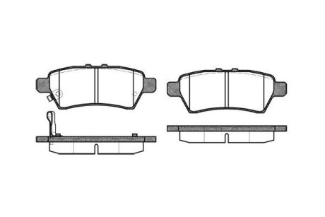 Колодки гальмівні диск. задн. (Remsa) Nissan Navarra Pathfinder 05> WOKING P10883.01