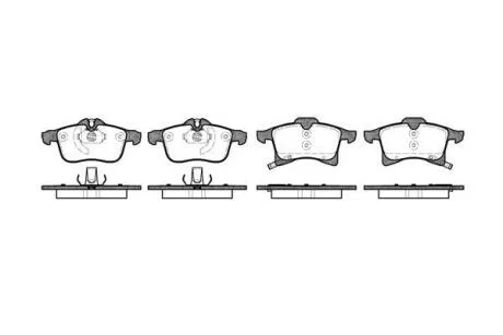 Колодки гальмівні диск. перед. (Remsa) Opel Astra H / Zafira A B / Corsa C D E / Combo / Meriva A B WOKING P11363.02