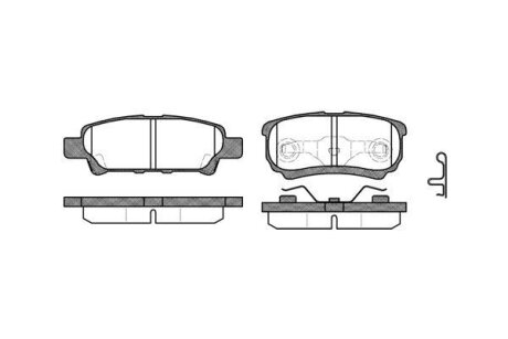Колодки гальмівні диск. задн. (Remsa) Citroen C-crosser 2.2 07-,Citroen C-crosser 2.4 07- (P11513.02) WOKING P1151302