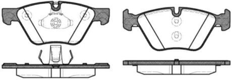 Колодки гальмівні диск. перед. (Remsa) BMW 5F10 WOKING P11523.30