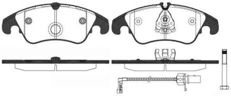 Гальмівні колодки пер. Audi A4/A5/A6/A7/Q7 08- WOKING P12043.31