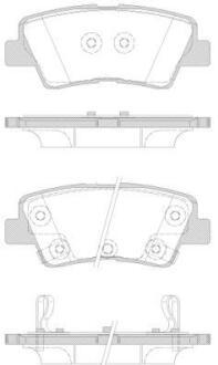 Гальмівні колодки зад. Hyundai i30/i40 11-/Kia Rio 1.4-3.8 12- (akebono) WOKING P1262342
