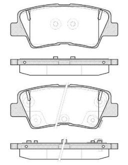 Гальмівні колодки зад. Hyundai i30/i40 11-/Kia Cee\'d 1.6-3.3 12- (akebono) WOKING P12623.52