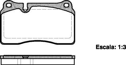 Колодки гальмівні диск. перед. (Remsa) VW Touareg 03>10, 10>18 (P13003.00) WOKING P1300300