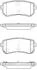 Колодки гальмівні диск. задн. (Remsa) Hyundai Ix20 1.4 10-,Hyundai Ix20 1.6 10- WOKING P13093.42 (фото 1)