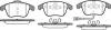 Колодки гальмівні диск. перед. (Remsa) Audi Q3 1.4 11-,Audi Q3 2.0 11-,Seat Alhambra 1.4 10- WOKING P13193.21 (фото 1)