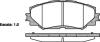 Колодки гальмівні диск. перед. (Remsa) Toyota Corolla Auris 06> 13> / Rav4 05> 12> (P13323.00) WOKING P1332300 (фото 1)