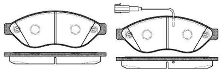 Гальмівні колодки пер. Jumper/Ducato/Boxer 06- (1.1-1.5t) WOKING P1337312