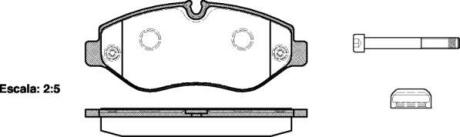 Колодки гальмівні диск. перед. (Remsa) Mercedes-benz M-class (w166) 3.0 11-,Mercedes-benz Sprinter 35-t 1.8 06- WOKING P13453.00