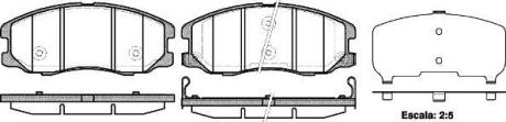 Колодки тормозные диск. перед. (Remsa) Chevrolet Captiva 2.0 06-,Chevrolet Captiva 2.2 06- (P13613.12) WOKING P1361312
