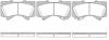 Гальмівні колодки пер. Toyota Land Cruiser 08- (advics) WOKING P13713.02 (фото 1)
