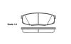 Колодки гальмівні диск. задн. (Remsa) Toyota LC200 LC150 / Lexus LX570 GX460 WOKING P13723.00 (фото 1)