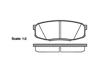 Колодки гальмівні диск. задн. (Remsa) Toyota LC200 LC150 / Lexus LX570 GX460 WOKING P13723.00