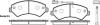 Колодки гальмівні диск. перед. (Remsa) Citroen Jumper 2.2 06-,Citroen Jumper 3.0 06- (P13753.01) WOKING P1375301 (фото 1)