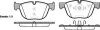 Колодки гальмівні диск. перед. (Remsa) Bmw X5 2.0 13-,Bmw X5 3.0 06-13,Bmw X5 3.0 13- WOKING P13973.00 (фото 1)