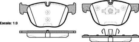 Колодки гальмівні диск. перед. (Remsa) Bmw X5 2.0 13-,Bmw X5 3.0 06-13,Bmw X5 3.0 13- WOKING P13973.00
