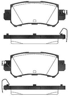 Колодки гальмівні диск. задн. (Remsa) Mazda Cx-5 2.0 11-,Mazda Cx-5 2.2 11- WOKING P14073.00