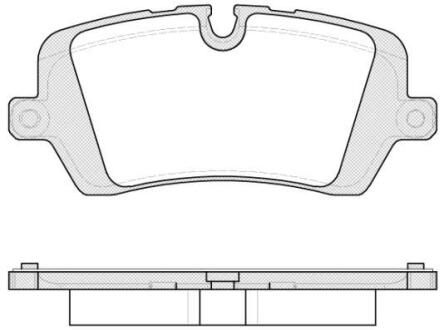 Колодки тормозные диск. задн. (Remsa) Land Rover Discovery V 16>, Range Rover IV 13>, Range Rover Sport II 13>19 WOKING P14413.00