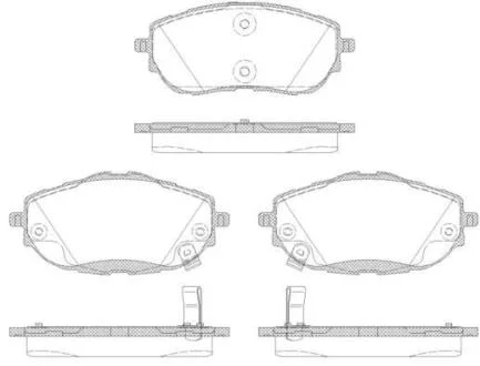 Гальмівні колодки пер. Auris/Corolla (13-18) WOKING P14613.02