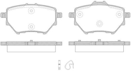 Тормозные колодки задние C4 Picasso new/308new (торм. диск 268mm) WOKING P14623.00