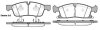 Колодки гальмівні диск. перед. (Remsa) Jeep Grand cherokee iii 5.7 05-10,Jeep Grand cherokee iv 3.0 10- WOKING P15303.02 (фото 1)