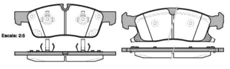 Колодки гальмівні диск. перед. (Remsa) Jeep Grand cherokee iii 5.7 05-10,Jeep Grand cherokee iv 3.0 10- WOKING P15303.02