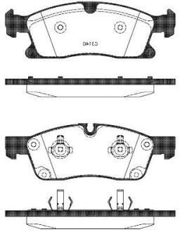 Колодки гальмівні диск. перед. (Remsa) MB GL166 GLE166 ML166 11>15, 15> WOKING P15303.10