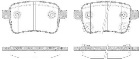 Колодки тормозные WOKING P15503.12