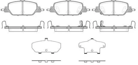 Колодки гальмівні WOKING P16303.02