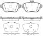 Колодки тормозные диск. задн. (Remsa) Mercedes-benz E-class (w213) 2.0 16- WOKING P17993.00 (фото 1)