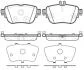 Колодки тормозные диск. задн. (Remsa) Mercedes-benz E-class (w213) 2.0 16- WOKING P17993.00 (фото 1)