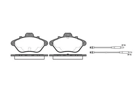 Гальмівні колодки, дискові WOKING P210314